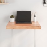 vidaXL Blat masă, 60x40x(2-6) cm, maro, lemn tratat contur organic vidaXL Blat masă, 60x40x(2-6) cm, maro, lemn tratat contur organic