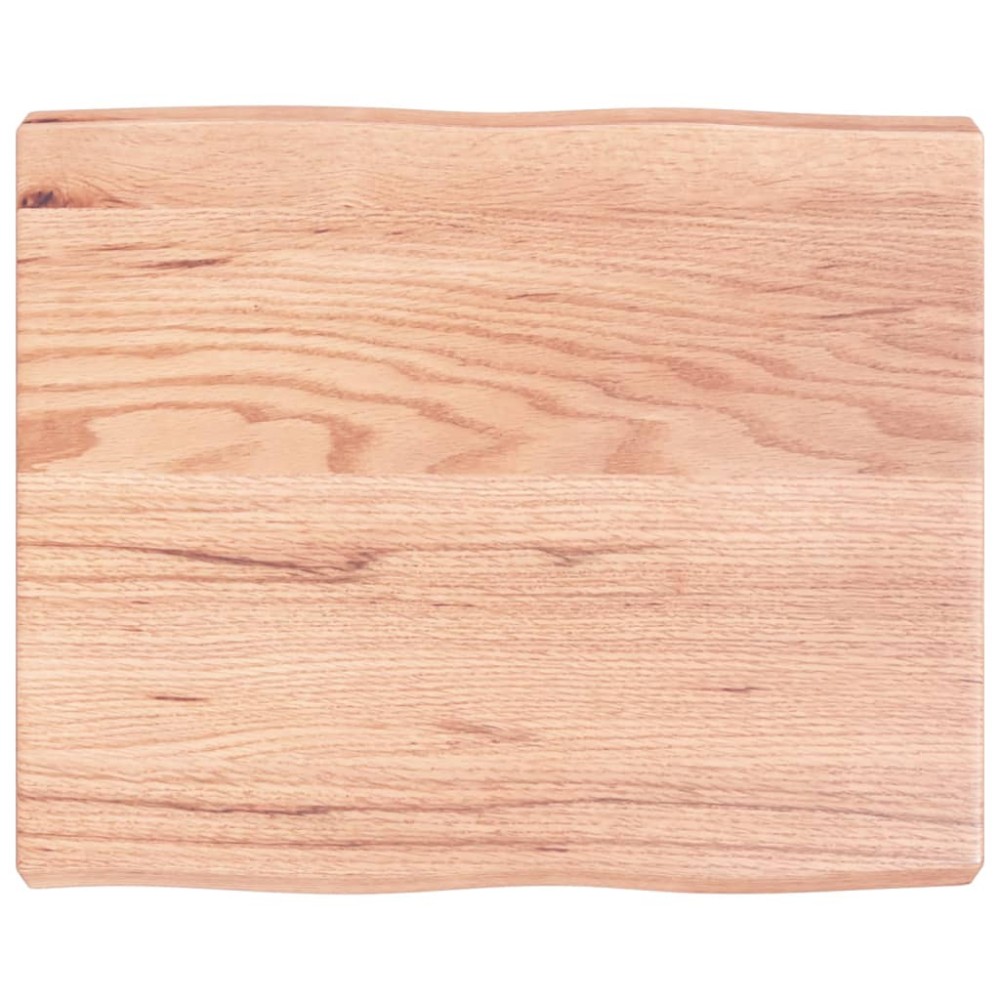 vidaXL Blat masă, 60x50x(2-6) cm, maro, lemn tratat contur organic