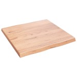 vidaXL Blat masă, 60x60x(2-4) cm, maro, lemn tratat contur organic