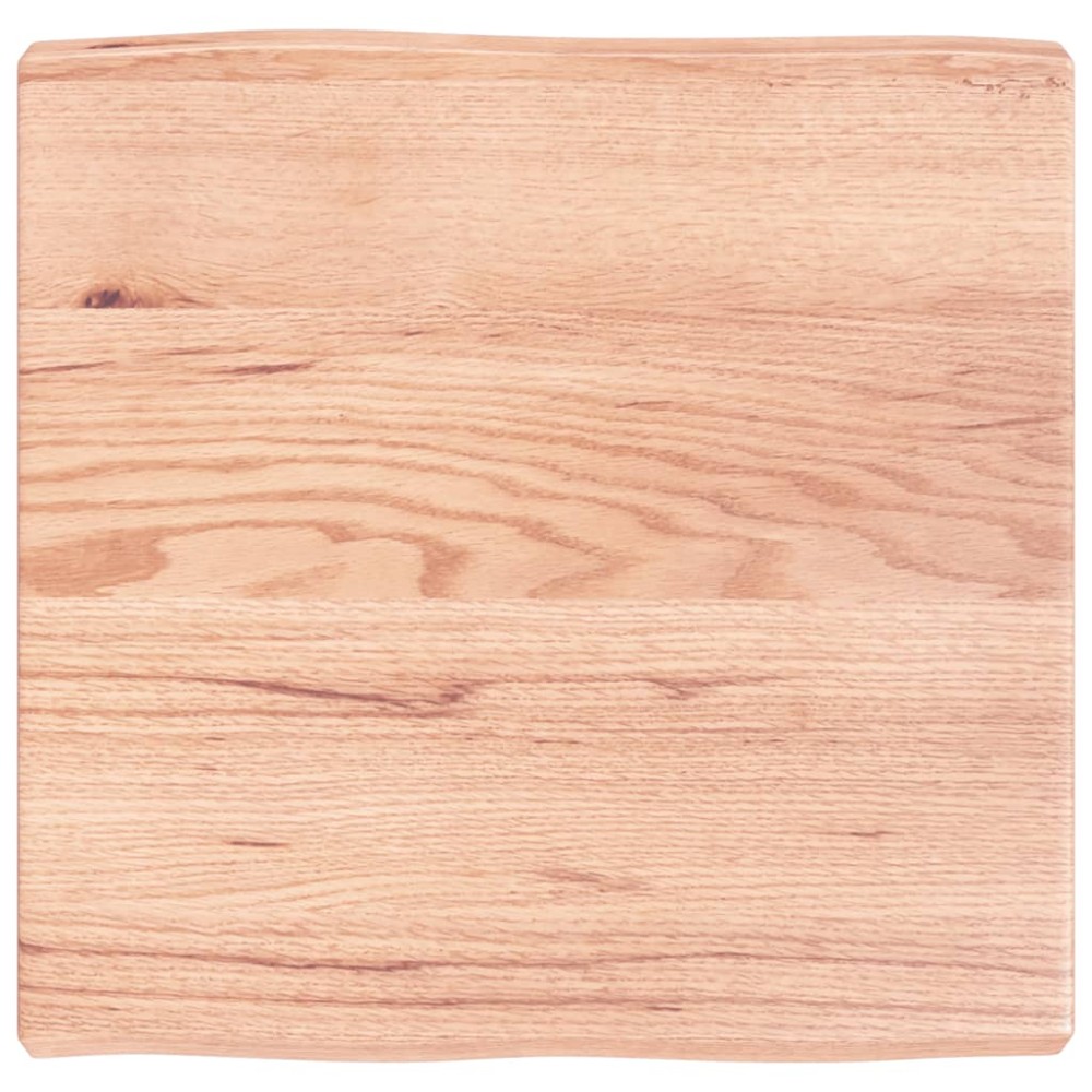 vidaXL Blat masă, 60x60x(2-6) cm, maro, lemn tratat contur organic
