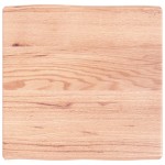 vidaXL Blat masă, 60x60x(2-6) cm, maro, lemn tratat contur organic