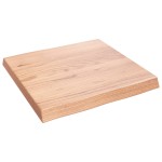 vidaXL Blat masă, 60x60x(2-6) cm, maro, lemn tratat contur organic