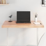vidaXL Blat masă, 80x40x(2-4) cm, maro, lemn tratat contur organic vidaXL Blat masă, 80x40x(2-4) cm, maro, lemn tratat contur organic