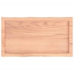 vidaXL Blat masă, 80x40x(2-4) cm, maro, lemn tratat contur organic vidaXL Blat masă, 80x40x(2-4) cm, maro, lemn tratat contur organic