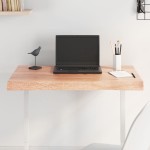 vidaXL Blat masă, 80x40x(2-6) cm, maro, lemn tratat contur organic vidaXL Blat masă, 80x40x(2-6) cm, maro, lemn tratat contur organic