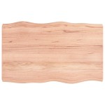 vidaXL Blat masă, 80x50x(2-6) cm, maro, lemn tratat contur organic