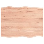 vidaXL Blat masă, 80x60x2 cm, maro, lemn stejar tratat contur organic vidaXL Blat masă, 80x60x2 cm, maro, lemn stejar tratat contur organic