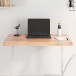 vidaXL Blat masă, 80x60x(2-4) cm, maro, lemn tratat contur organic vidaXL Blat masă, 80x60x(2-4) cm, maro, lemn tratat contur organic
