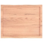 vidaXL Blat masă, 80x60x(2-4) cm, maro, lemn tratat contur organic vidaXL Blat masă, 80x60x(2-4) cm, maro, lemn tratat contur organic