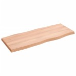 vidaXL Blat masă, 100x40x(2-4) cm, maro, lemn tratat contur organic vidaXL Blat masă, 100x40x(2-4) cm, maro, lemn tratat contur organic