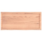 vidaXL Blat masă, 100x40x(2-4) cm, maro, lemn tratat contur organic vidaXL Blat masă, 100x40x(2-4) cm, maro, lemn tratat contur organic