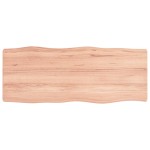 vidaXL Blat masă, 100x40x(2-6) cm, maro, lemn tratat contur organic vidaXL Blat masă, 100x40x(2-6) cm, maro, lemn tratat contur organic