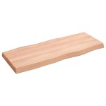 vidaXL Blat masă, 100x40x(2-6) cm, maro, lemn tratat contur organic vidaXL Blat masă, 100x40x(2-6) cm, maro, lemn tratat contur organic