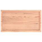 vidaXL Blat masă, 100x50x(2-4) cm, maro, lemn tratat contur organic