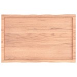 vidaXL Blat masă, 100x60x(2-4) cm, maro, lemn tratat contur organic