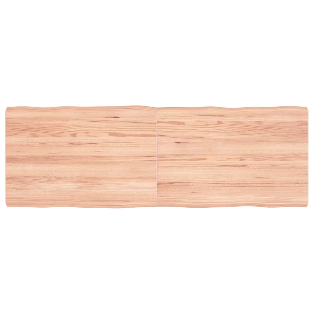 vidaXL Blat masă, 120x40x(2-4) cm, maro, lemn tratat contur organic