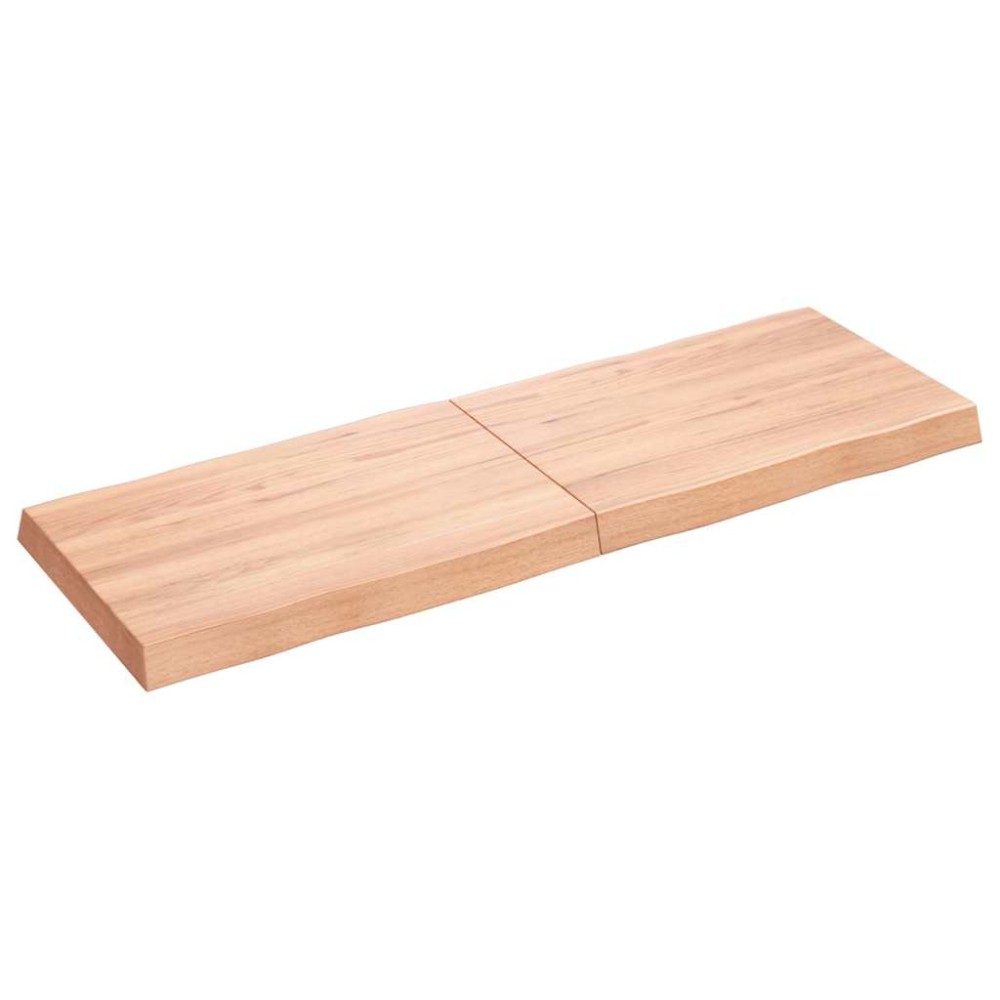 vidaXL Blat masă, 120x40x(2-6) cm, maro, lemn tratat contur organic