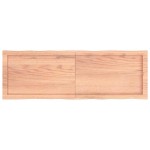 vidaXL Blat masă, 120x40x(2-6) cm, maro, lemn tratat contur organic vidaXL Blat masă, 120x40x(2-6) cm, maro, lemn tratat contur organic