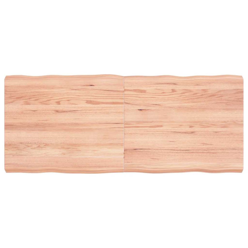 vidaXL Blat masă, 120x50x(2-6) cm, maro, lemn tratat contur organic