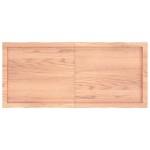 vidaXL Blat masă, 120x50x(2-6) cm, maro, lemn tratat contur organic vidaXL Blat masă, 120x50x(2-6) cm, maro, lemn tratat contur organic