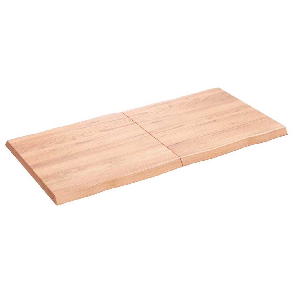 vidaXL Blat masă, 120x60x(2-4) cm, maro, lemn tratat contur organic