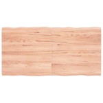vidaXL Blat masă, 120x60x(2-4) cm, maro, lemn tratat contur organic vidaXL Blat masă, 120x60x(2-4) cm, maro, lemn tratat contur organic