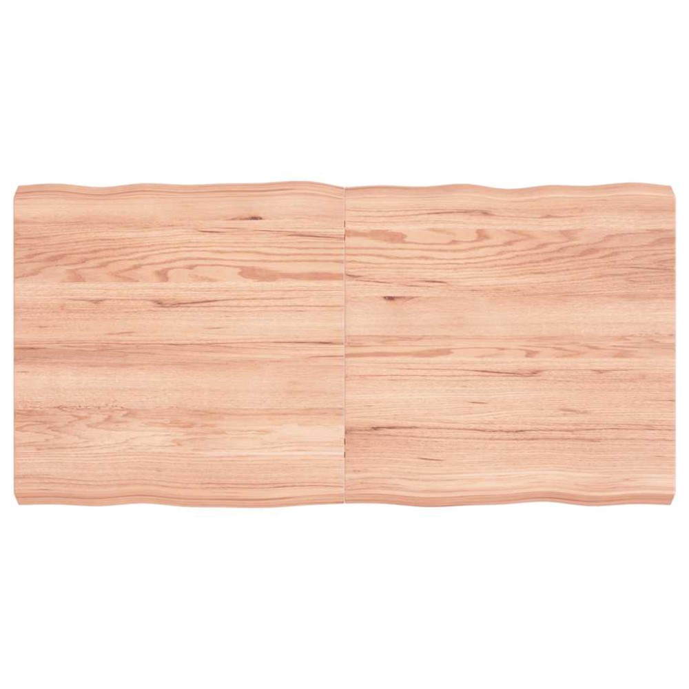 vidaXL Blat masă, 120x60x(2-6) cm, maro, lemn tratat contur organic
