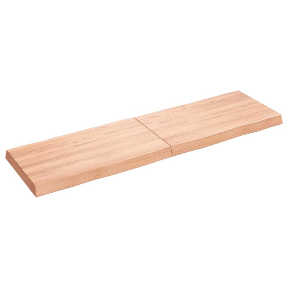 vidaXL Blat masă, 140x40x(2-6) cm, maro, lemn tratat contur organic