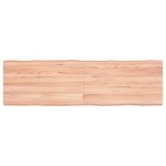 vidaXL Blat masă, 140x40x(2-6) cm, maro, lemn tratat contur organic vidaXL Blat masă, 140x40x(2-6) cm, maro, lemn tratat contur organic