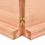 vidaXL Blat masă, 140x40x(2-6) cm, maro, lemn tratat contur organic vidaXL Blat masă, 140x40x(2-6) cm, maro, lemn tratat contur organic