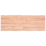 vidaXL Blat masă, 140x50x(2-4) cm, maro, lemn tratat contur organic vidaXL Blat masă, 140x50x(2-4) cm, maro, lemn tratat contur organic