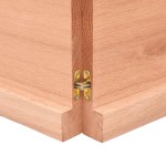 vidaXL Blat masă, 140x50x(2-4) cm, maro, lemn tratat contur organic vidaXL Blat masă, 140x50x(2-4) cm, maro, lemn tratat contur organic