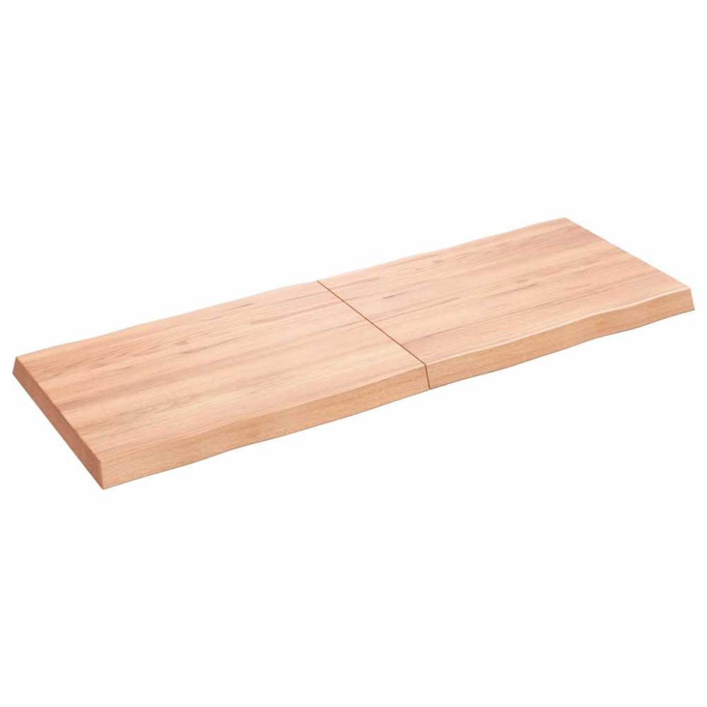 vidaXL Blat masă, 140x50x(2-6) cm, maro, lemn tratat contur organic