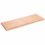 vidaXL Blat masă, 140x50x(2-6) cm, maro, lemn tratat contur organic