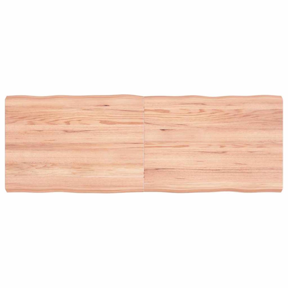 vidaXL Blat masă, 140x50x(2-6) cm, maro, lemn tratat contur organic