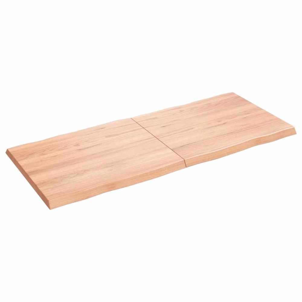 vidaXL Blat masă, 140x60x(2-4) cm, maro, lemn tratat contur organic