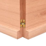 vidaXL Blat masă, 140x60x(2-4) cm, maro, lemn tratat contur organic
