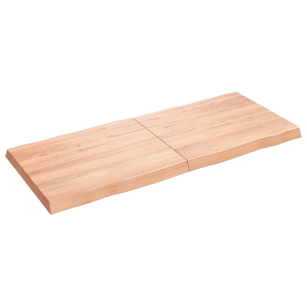 vidaXL Blat masă, 140x60x(2-6) cm, maro, lemn tratat contur organic