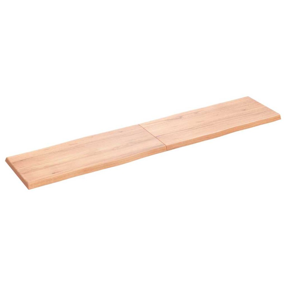 vidaXL Blat masă, 180x40x(2-4) cm, maro, lemn tratat contur organic