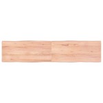 vidaXL Blat masă, 180x40x(2-4) cm, maro, lemn tratat contur organic vidaXL Blat masă, 180x40x(2-4) cm, maro, lemn tratat contur organic