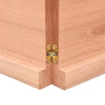 vidaXL Blat masă, 180x40x(2-4) cm, maro, lemn tratat contur organic vidaXL Blat masă, 180x40x(2-4) cm, maro, lemn tratat contur organic