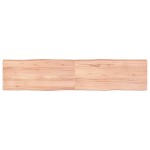 vidaXL Blat masă, 180x40x(2-6) cm, maro, lemn tratat contur organic vidaXL Blat masă, 180x40x(2-6) cm, maro, lemn tratat contur organic