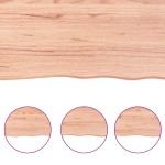 vidaXL Blat masă, 180x40x(2-6) cm, maro, lemn tratat contur organic vidaXL Blat masă, 180x40x(2-6) cm, maro, lemn tratat contur organic