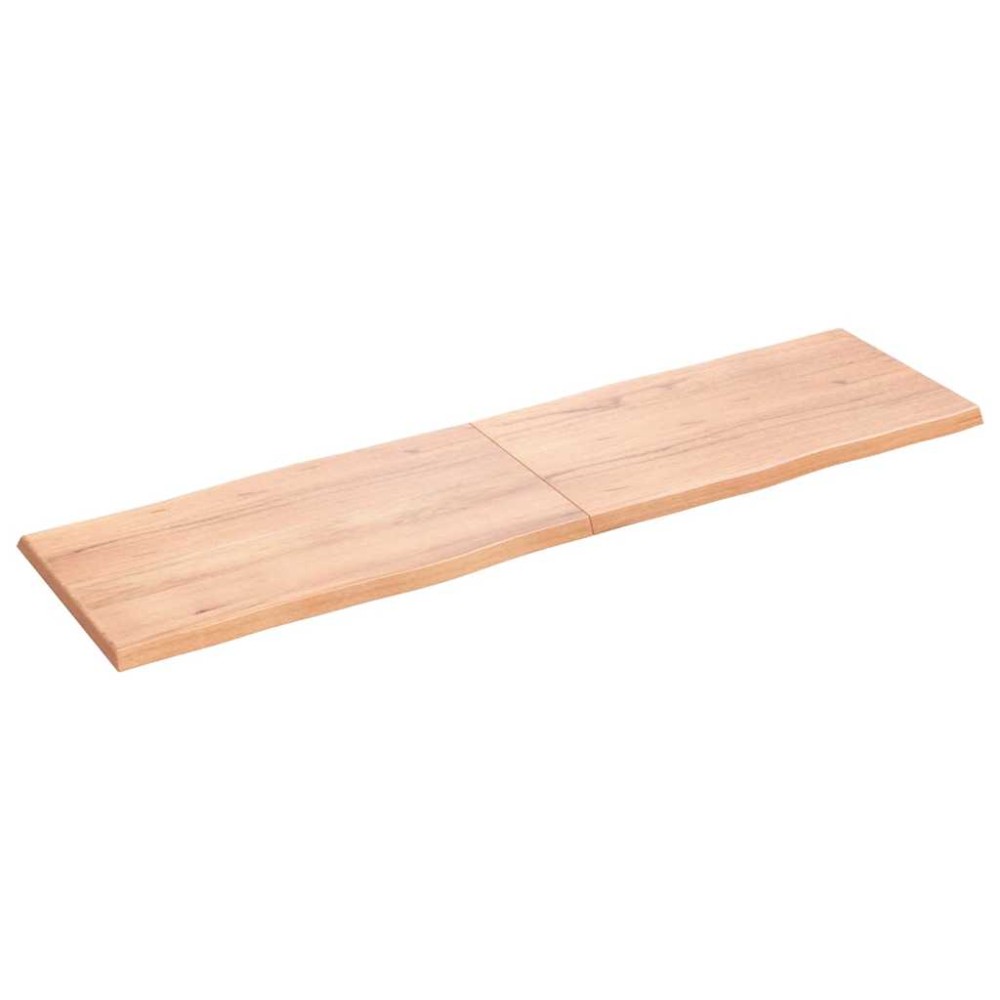 vidaXL Blat masă, 180x50x(2-4) cm, maro, lemn tratat contur organic