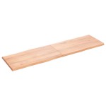 vidaXL Blat masă, 180x50x(2-4) cm, maro, lemn tratat contur organic vidaXL Blat masă, 180x50x(2-4) cm, maro, lemn tratat contur organic