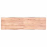 vidaXL Blat masă, 180x50x(2-4) cm, maro, lemn tratat contur organic vidaXL Blat masă, 180x50x(2-4) cm, maro, lemn tratat contur organic