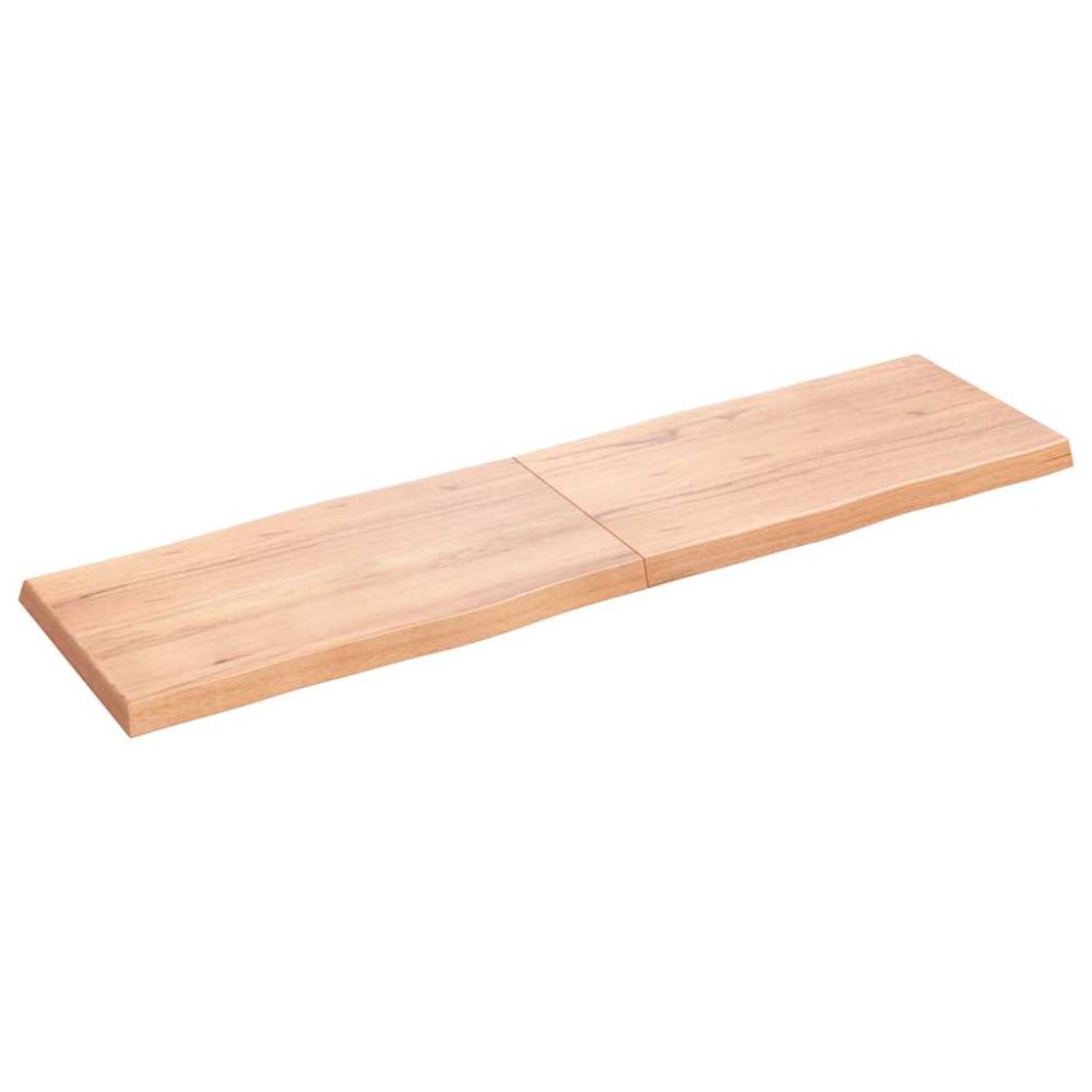 vidaXL Blat masă, 180x50x(2-6) cm, maro, lemn tratat contur organic