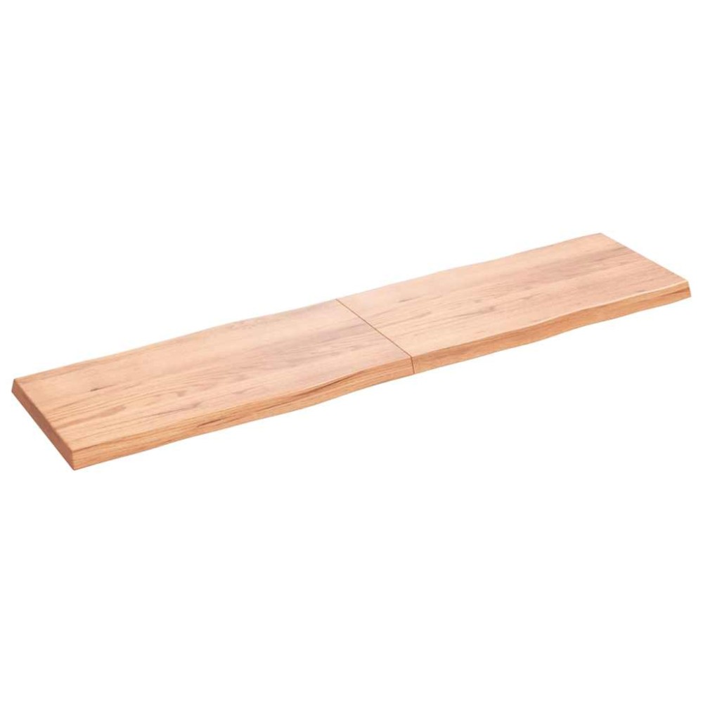 vidaXL Blat masă, 200x50x(2-6) cm, maro, lemn tratat contur organic