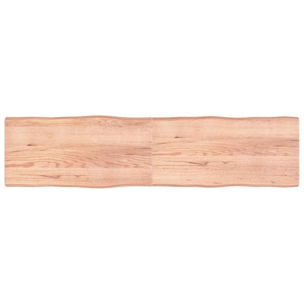 vidaXL Blat masă, 200x50x(2-6) cm, maro, lemn tratat contur organic