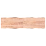 vidaXL Blat masă, 200x50x(2-6) cm, maro, lemn tratat contur organic vidaXL Blat masă, 200x50x(2-6) cm, maro, lemn tratat contur organic